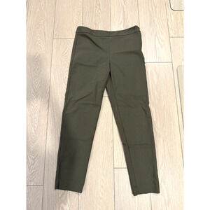 Women’s Mango Straight Leg Trouser Pants Chino Green Business Casual Size 8 USA